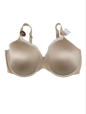 New Playtex Secrets Sleek & Sexy Lift Beige Underwire Bra Size 44DD